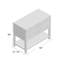Base de meuble-lavabo simple 42 po Brooks-1240231000