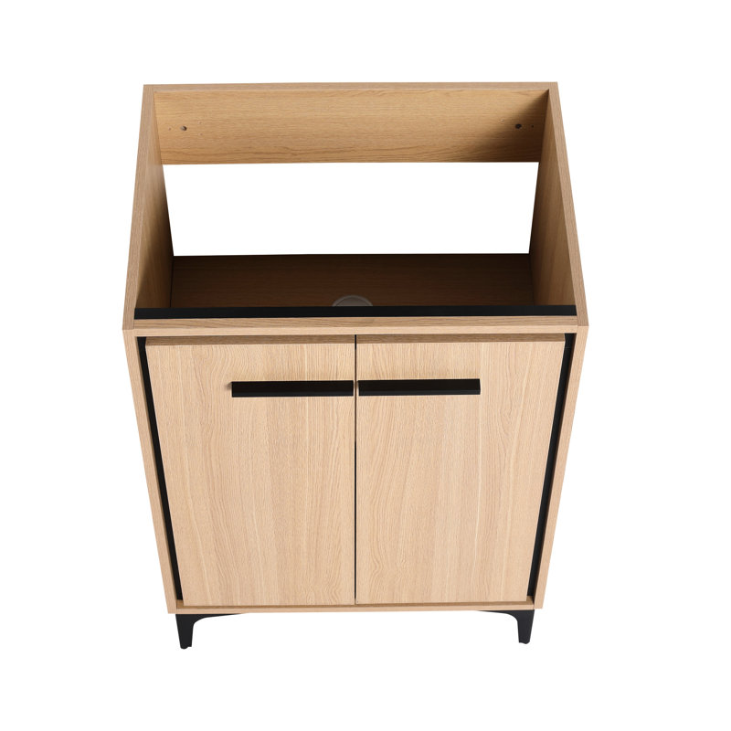 Meuble-lavabo de 24 po sans lavabo supérieur - Armoire spacieuse avec portes American Design