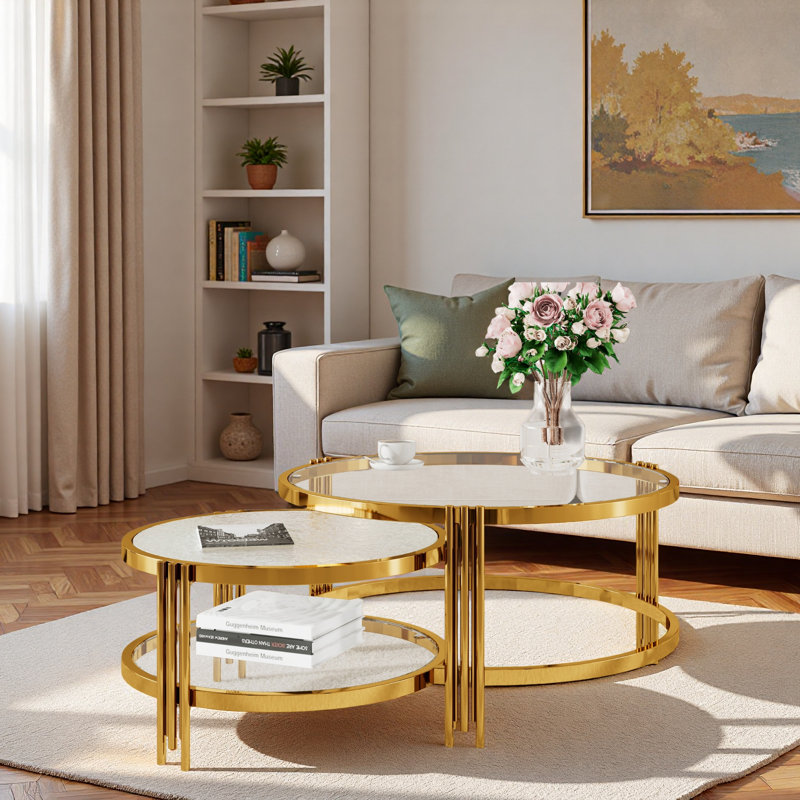 Table basse gigogne 2 pièces Modern