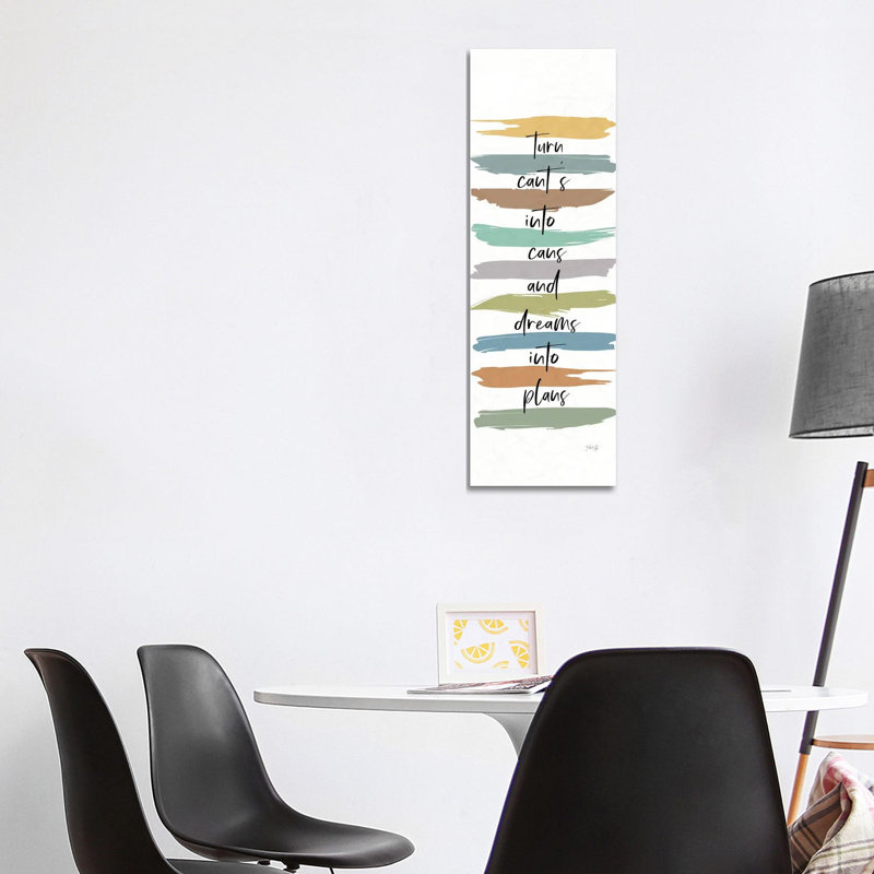 Turn Cant's Into Can's by Marla Rae - Wrapped Canvas Panoramic Print, 121.92cm H x 40.64cm W x 1.91cm D