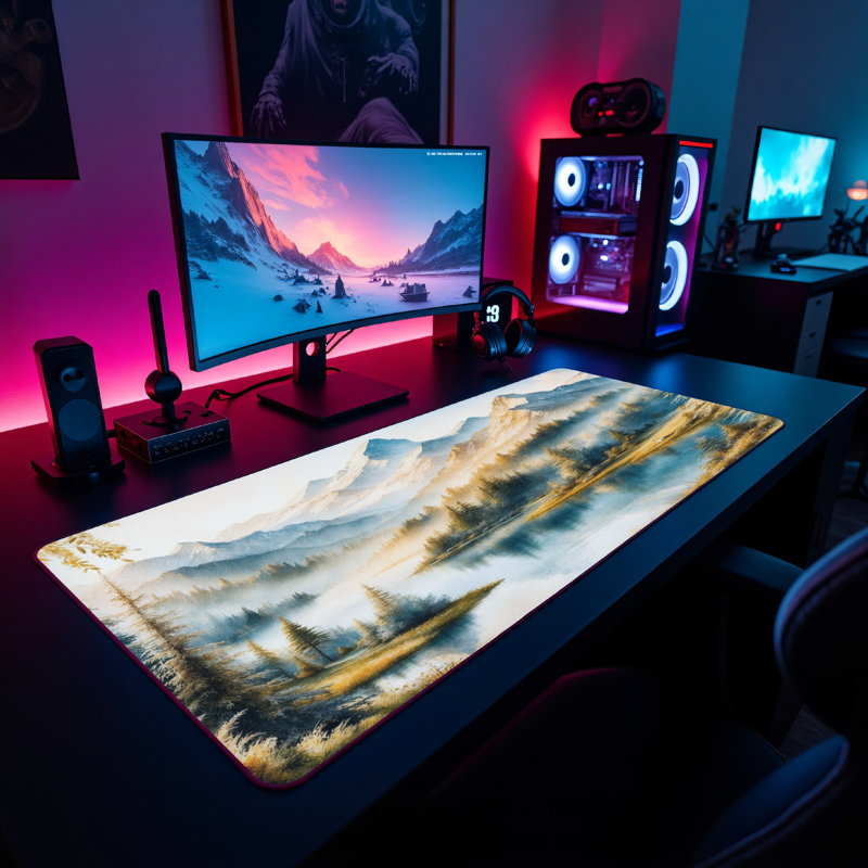 Polyester Desk Pad, 31.5x15.5
