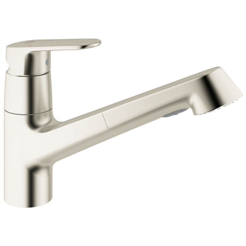 Distributeur d'eau chaude et froide Europlus® avec bec pivotant et SilkMove®, Acier hyper durable
