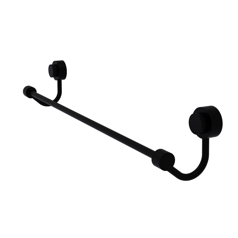 Barre à serviettes murale Venus, Noir mat, 18"