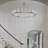 Dhreej 60'' W 20-Light Glass Wagon Wheel Chandelier-1504010322