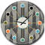 Mimimal Black and White Design III - Mid-Century Modern wall clock-40743976