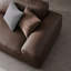 Causeuse modulaire en cuir véritable Coffee Coffee-1112065581
