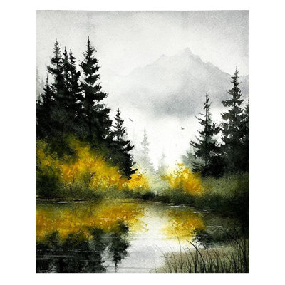 Forêt de smog | Acrylique sur toile | Par Meenakshi | Pour la décoration murale