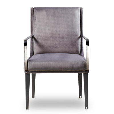 Chaise avec accoudoirs en mauve Andrew Martin