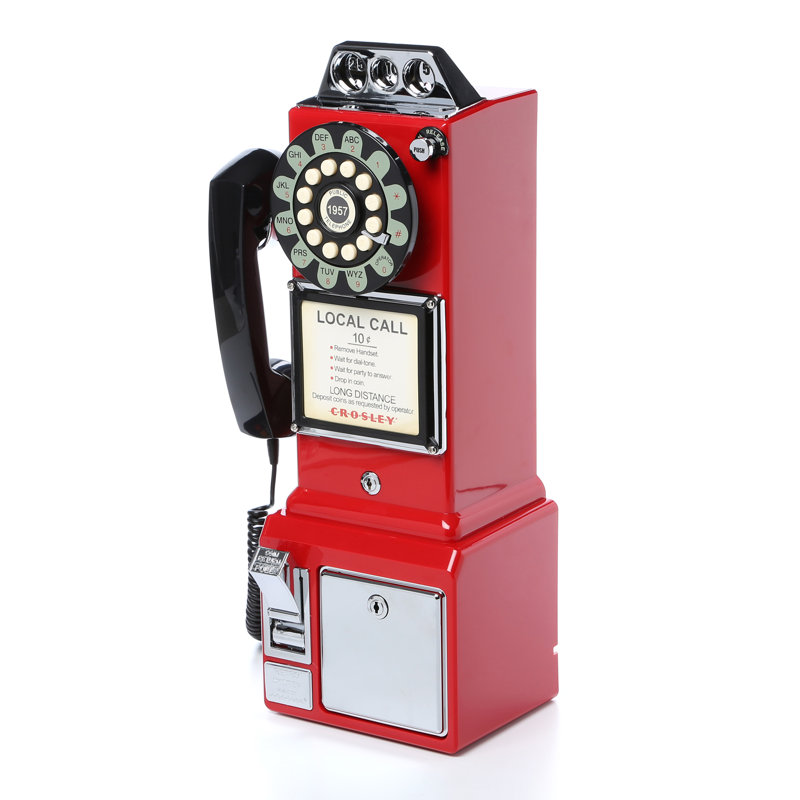 Téléphone publique Vintage, Rouge