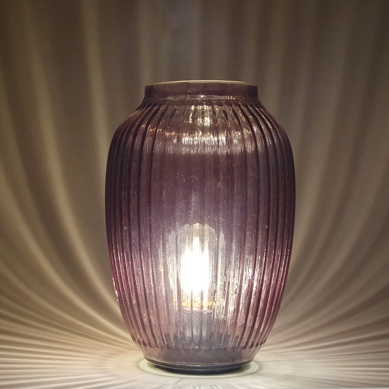 Glass Novelty Lamp, Purple