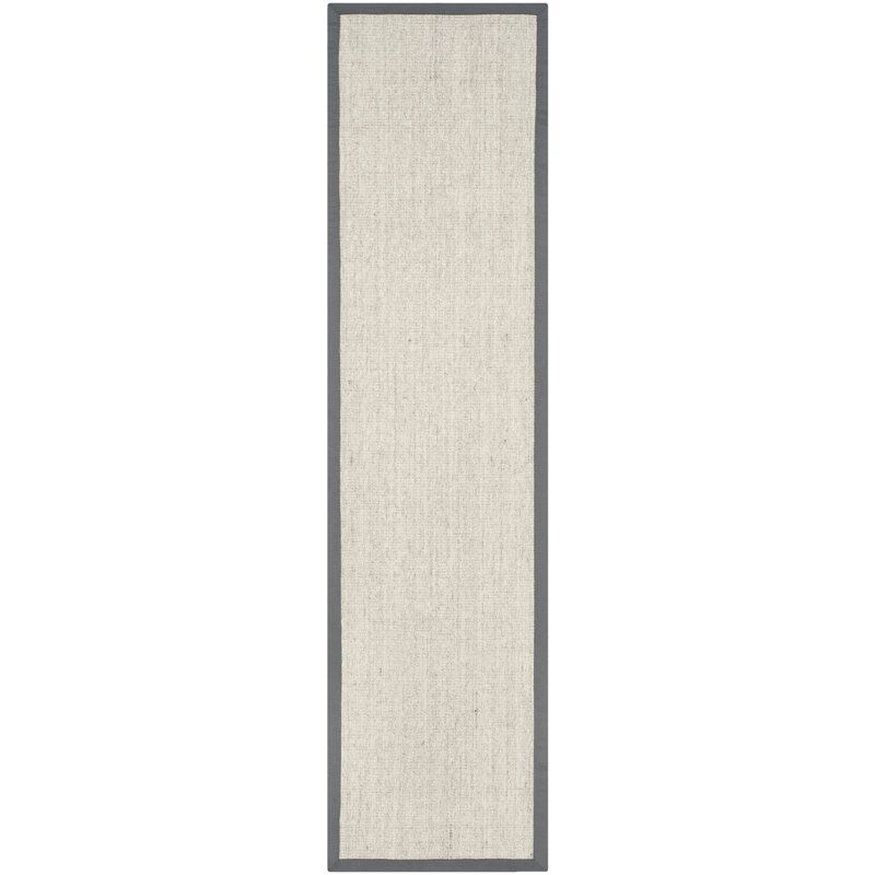 Coppage Solid Colour Hand Woven Area Rug, Runner 76 x 244 cm