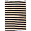 Tapis noir et blanc Ivey
