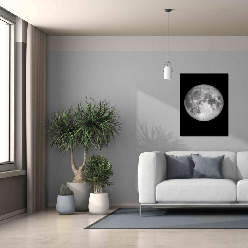 'The Moon' by Design Fabrikken, Giclee Canvas Wall Art, 34" H x 26" W x 1.5" D