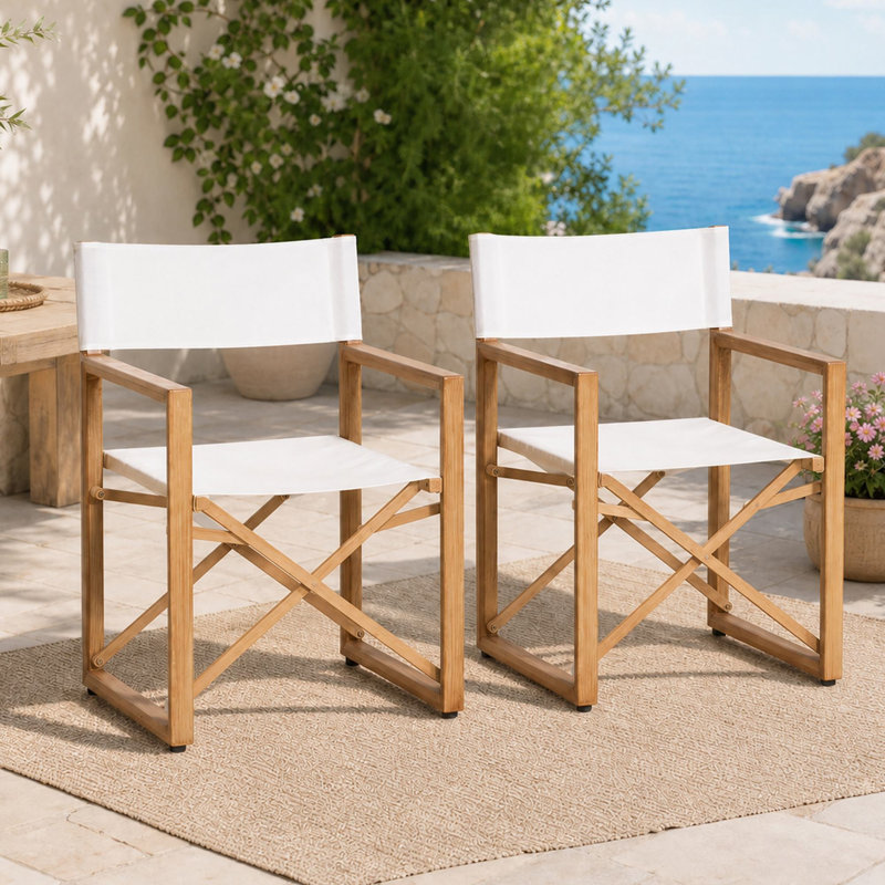 Ensemble de 2 chaises pliantes Linnea