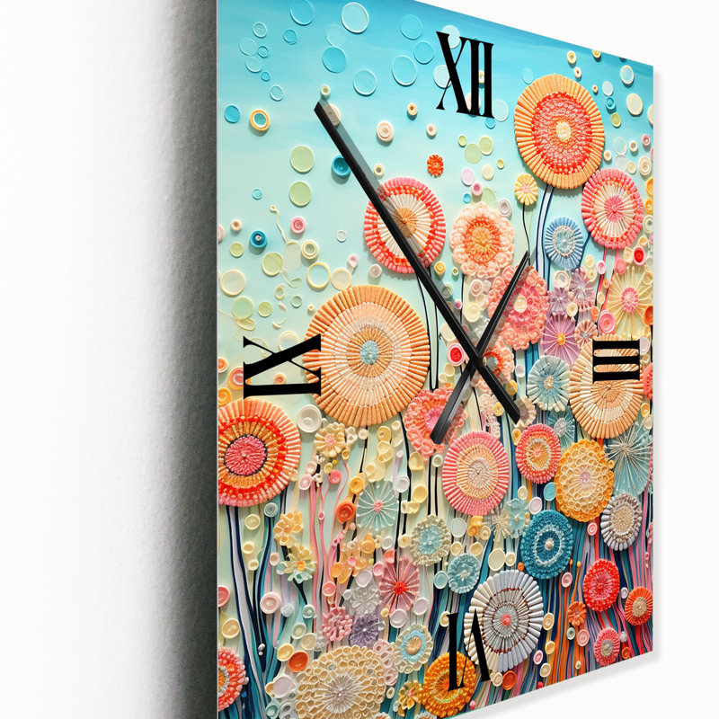 Caelean - Horloge murale très corail, Très grand