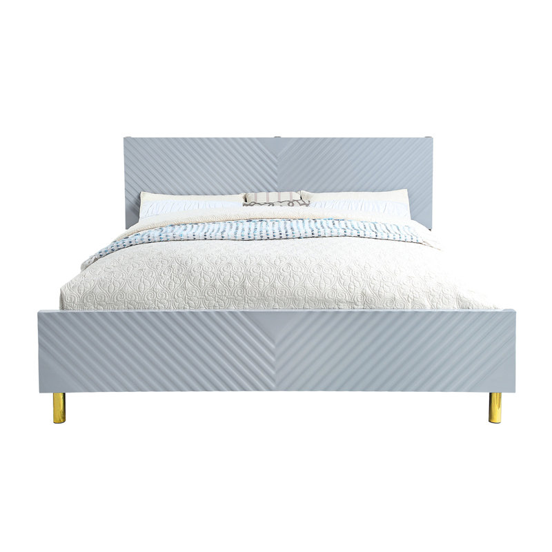Urban Simplicity Bed, Gray, King