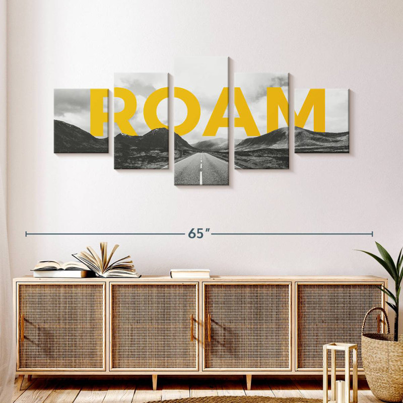 Roam Typography, 24" H x 55" W