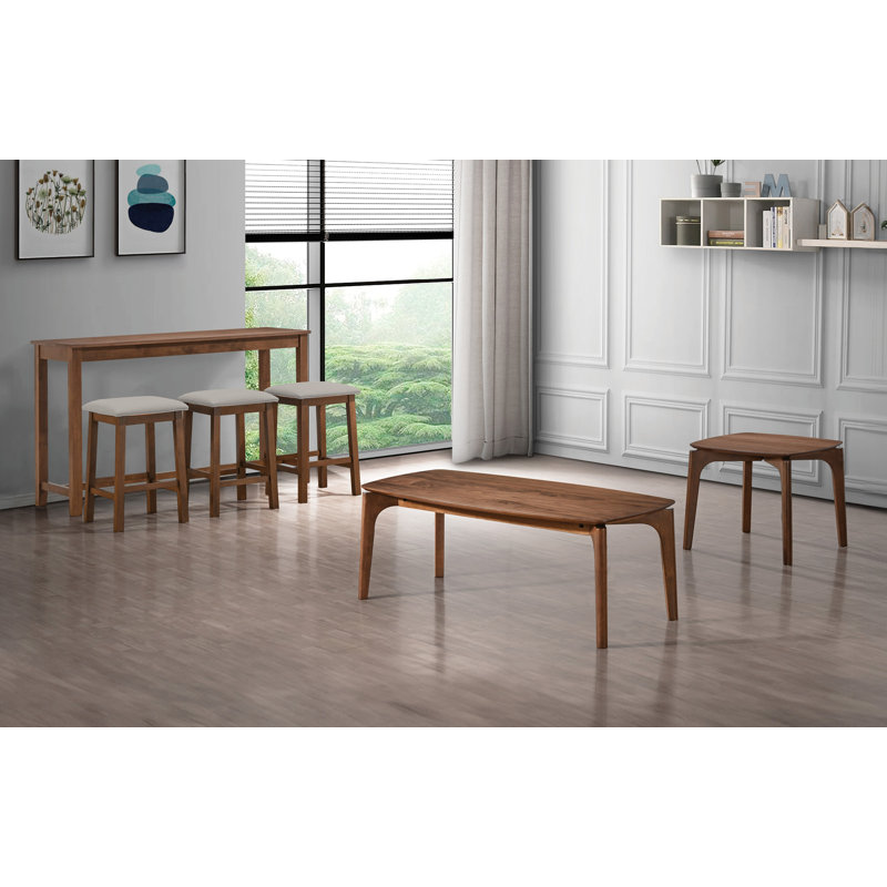 Modern 48" Coffee Table, Brown