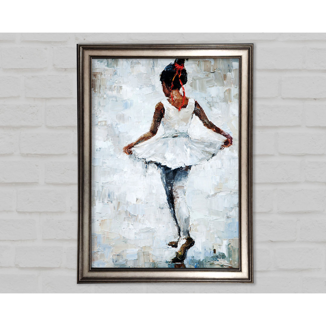 Dorinda White Ballerina 5 Gerahmter Druck Wandkunst