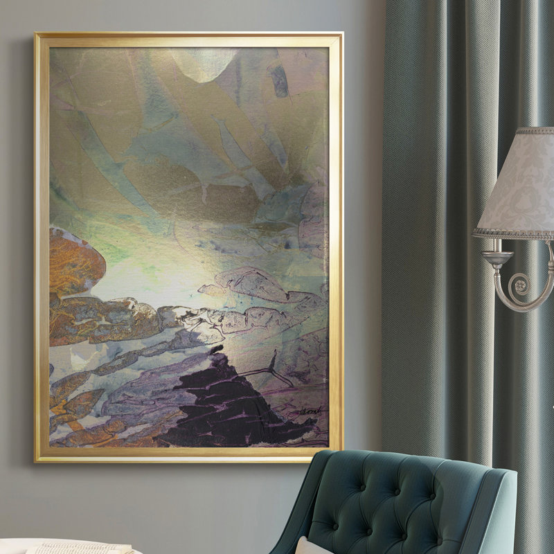 Paysage de Monet, reproduction d'art sur toile, H 30,5 po x l 22,5 po x P 1 po, Cadre doré