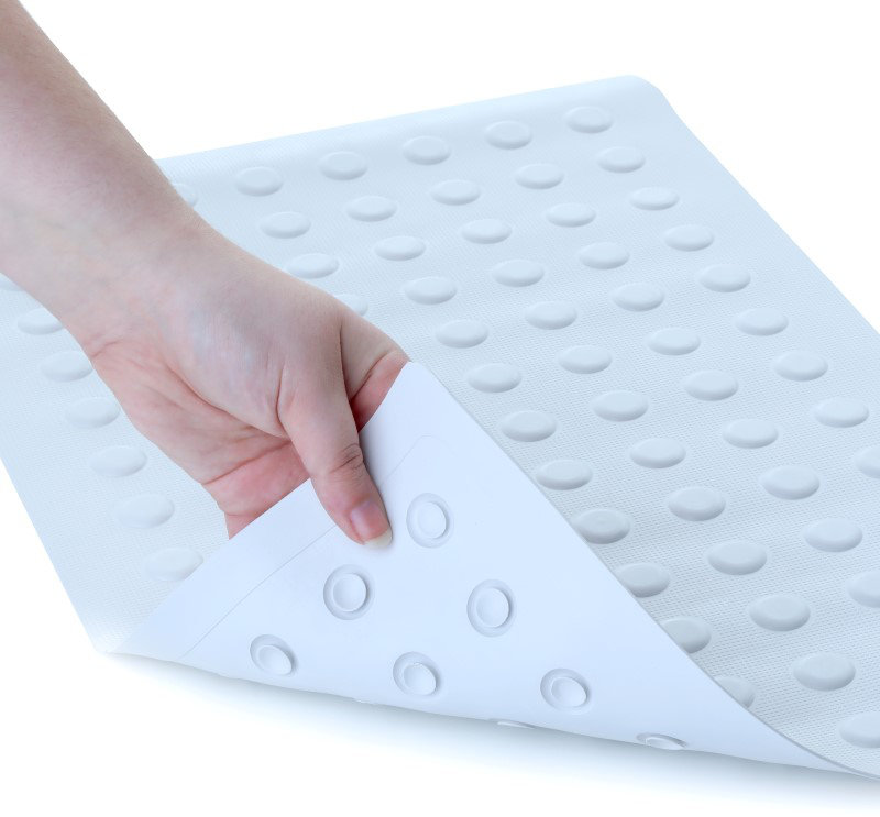 Leer Rubber Bathtub Mat with Suction Cups