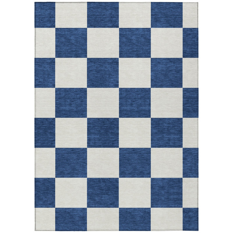 Machine Washable Indoor/Outdoor Buster ACN2345 Geometric Rug, Rectangle 3' x 5'