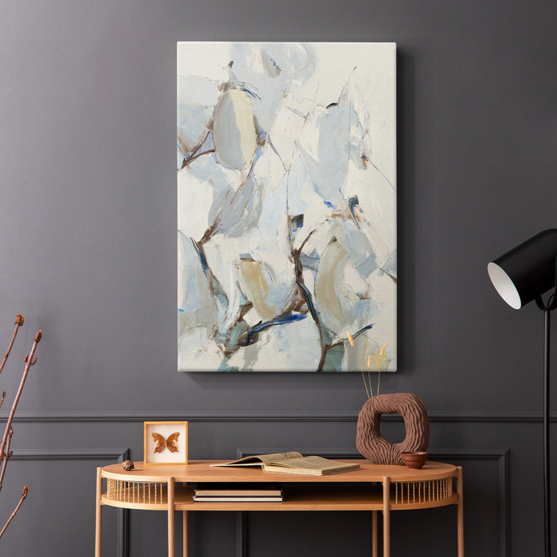 -Gallery Wind and Pear Tree Framed Print -Gallery Wrapped Cavas, 18" H x 12" W