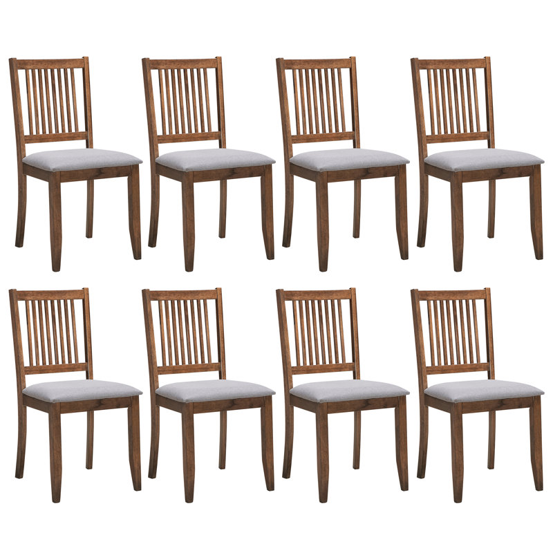 Swick Slat Back Side Chair, Brown