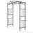 7.3ft Black Iron Garden Arbor