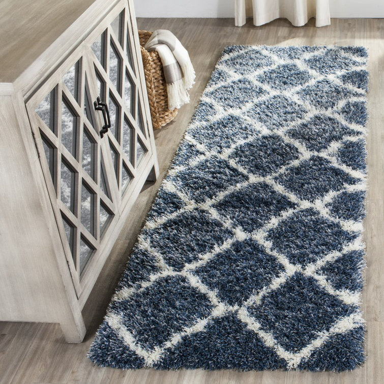 Tapis bleu / ivoire Bertl