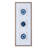 Natural Agate Trio Blue 34'' W X 13'' H Framed Glass and Matted Wall Décor-718144338