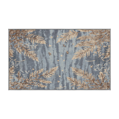 Tapis gris lavable à la machine
