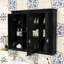 Armoire à pharmacie murale à miroir de salle de bain avec tablettes réglables et 3 portes-146460043