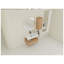 Meuble-lavabo mural 30 po avec lavabo en résine imitation chêne-129890691