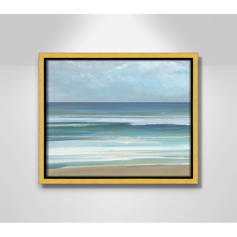 «Gentle Waves I» par Sally Swatland, H 9,5 po x l 11,5 po, Doré