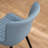 Lynnsey Tufted Leather Upholstered Dining Modern Wingback Side Chairs with Metal Legs-820389101