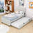 Elegant Velvet Upholstered Bed with Twin Trundle-1428852804-1428852806
