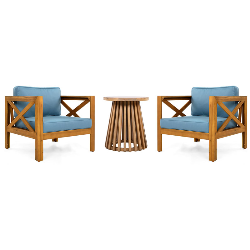 Ensemble de conversation pour patio, Bleu