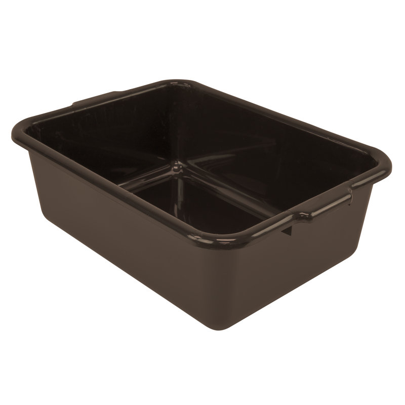 Bussing Bussing, fond plat, polypropylène, NSF, boîte de 12, H 7,00 po x l 21,00 po x P 15,00 po, Brun
