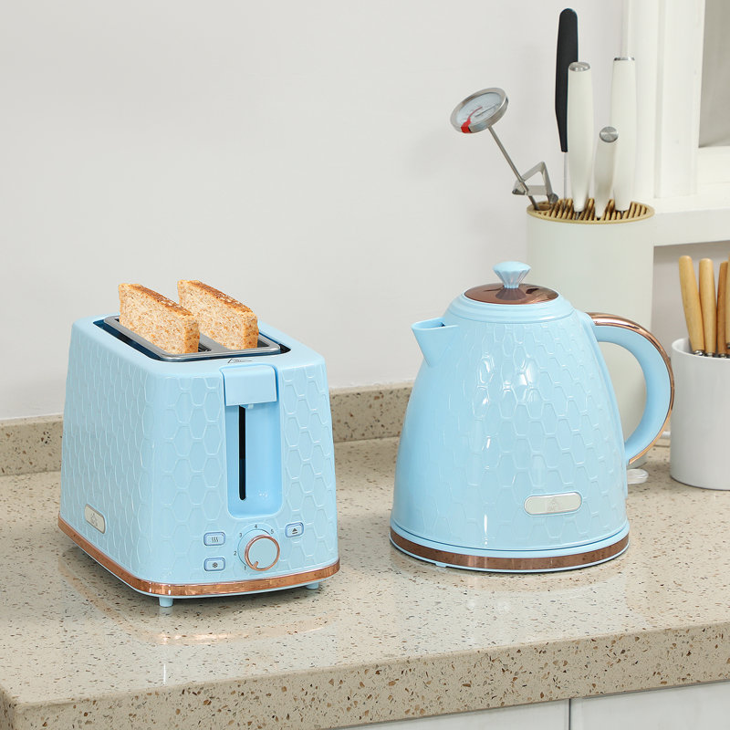 Kettle and Toaster Set, Light Blue