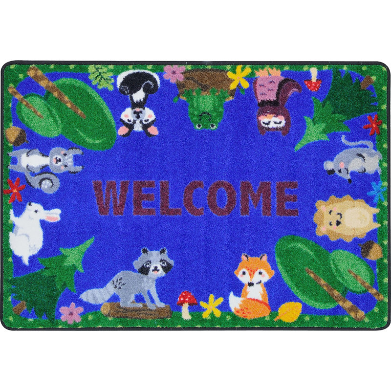 Animals Among Us by Joy Carpets Area Rug, Rectangle 2'8" x 3' 10"