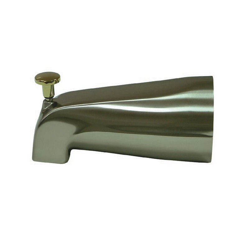 Wall Mounted Tub Spout, Brushed Nickel / Polished Brass
