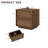 18.9"W Wooden Nightstand with 2 Drawers-13483301