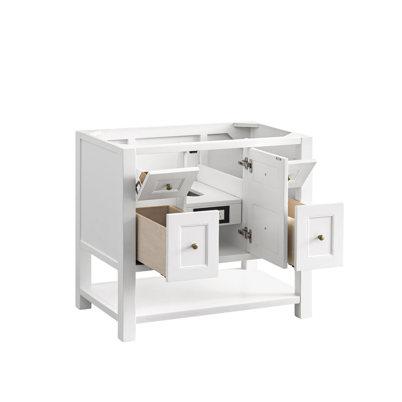 Breckenridge 36'' W Single Bathroom Vanity Base, Bright White
