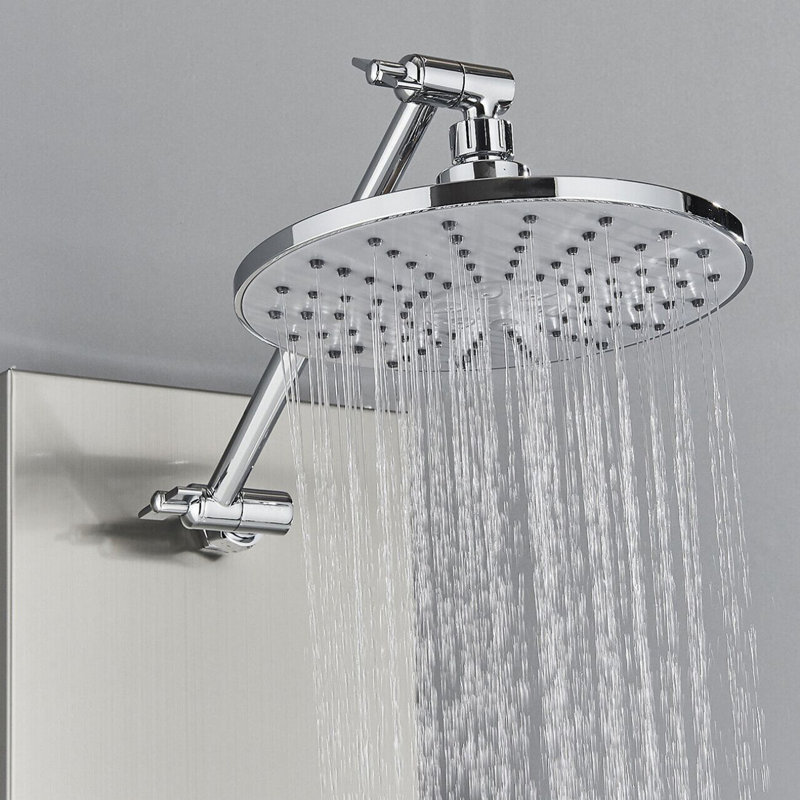 44'' Shower Panel with Fixed Shower Head, Brushed Nickel