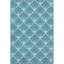 Tapis bleu sarcelle lavable à la machine Premium Prisco-1947169746