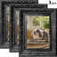 Cadre de table noir 3 pièces 11 po x 14 po avec changement de photo facile-199501251-199501252-199501255