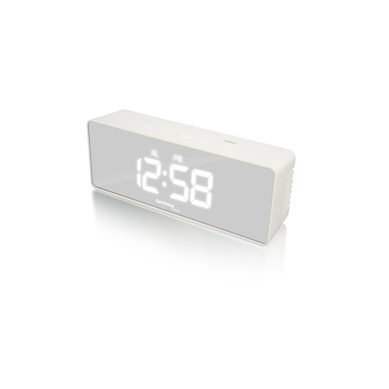 Modern & Contemporary Digital Quartz Movement / Crystal Alarm Tabletop Clock in