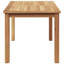 Table basse vidaXL en bois de teck massif brun 35,43 x 19,69 x 17,91-1475325615