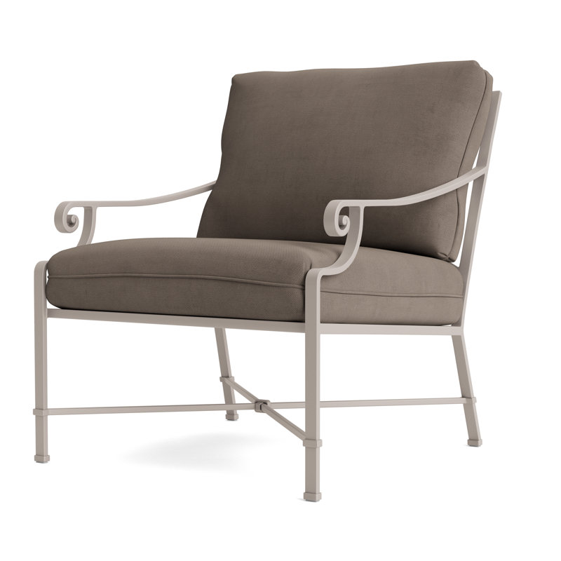 Venetian Outdoor Lounge Chair, Fusion Charcoal, Dove Smooth